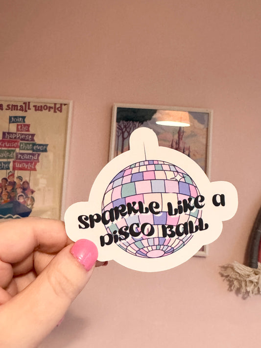 Disco Ball Vinyl Sticker