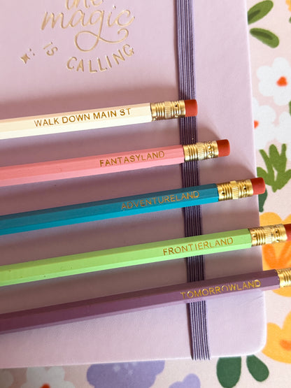 Castle Dreams Pencils Set of 5 - Choose Your Foil