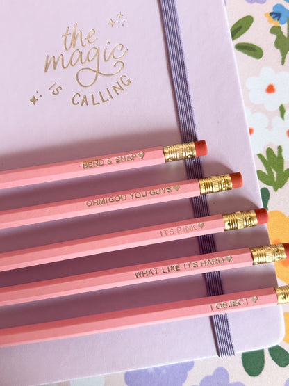 Legally Blonde Pencils Set of 5 - Choose Your Foil