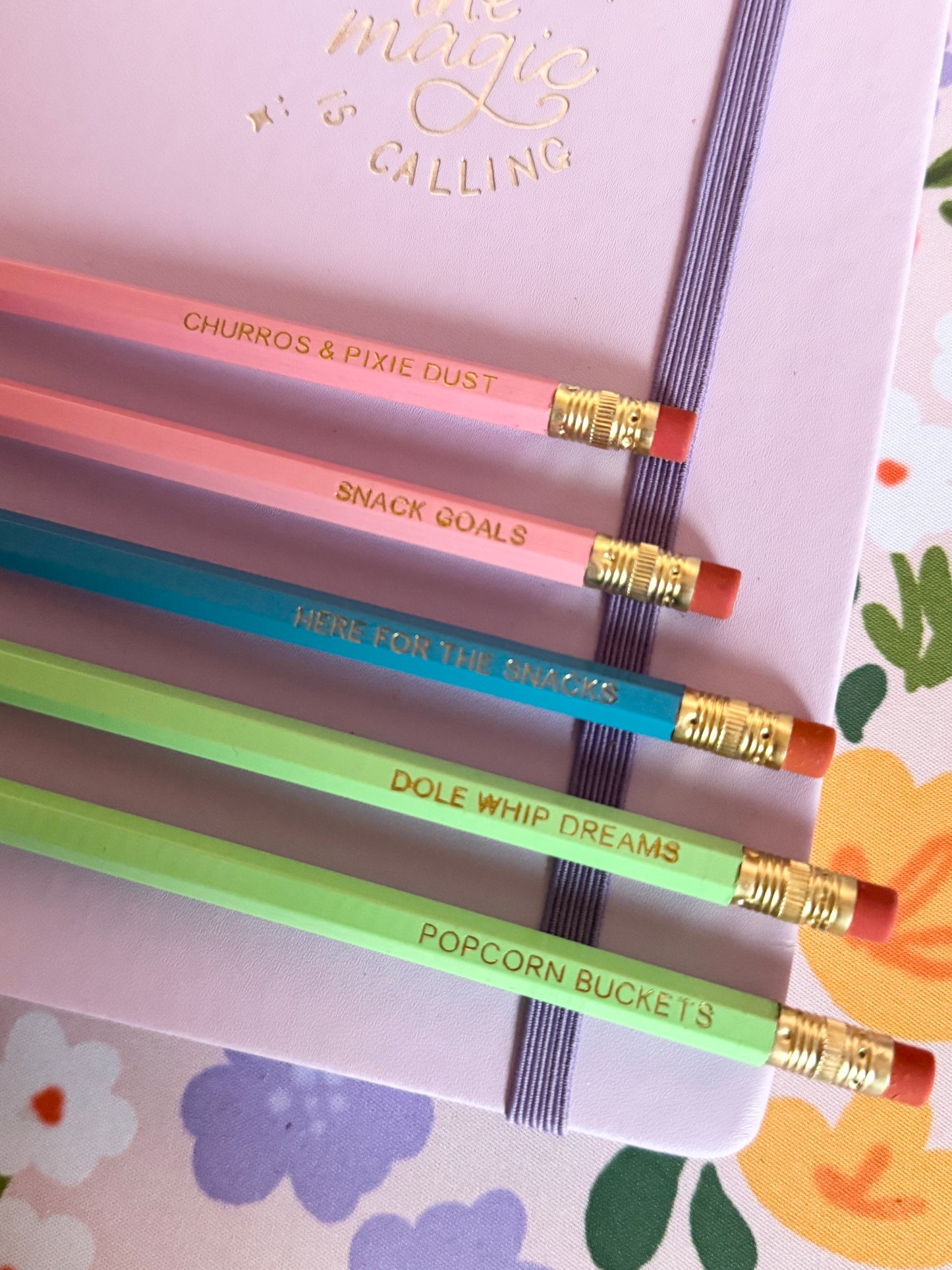 Snack Goals Pencils Set of 5 - Choose Your Foil