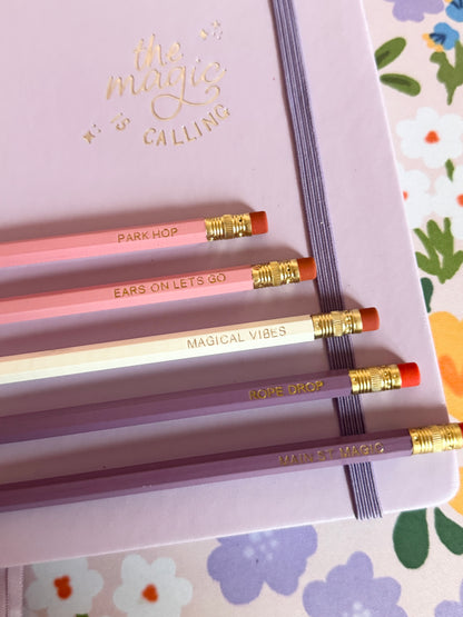 Magical Vibes Pencils Set of 5 - Choose Your Foil