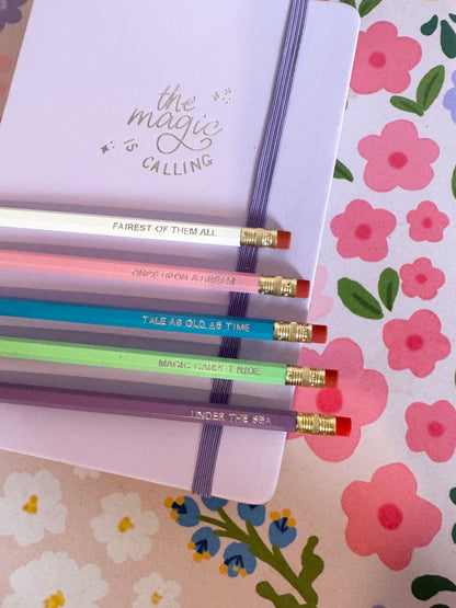 Once Upon A Time Pencils Set of 5 - Choose Your Foil