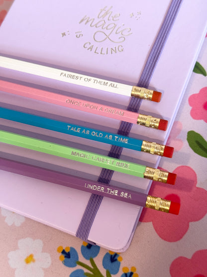 Once Upon A Time Pencils Set of 5 - Choose Your Foil