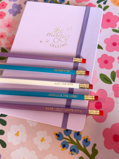 Evil Villains Pencils Set of 5 - Choose Your Foil