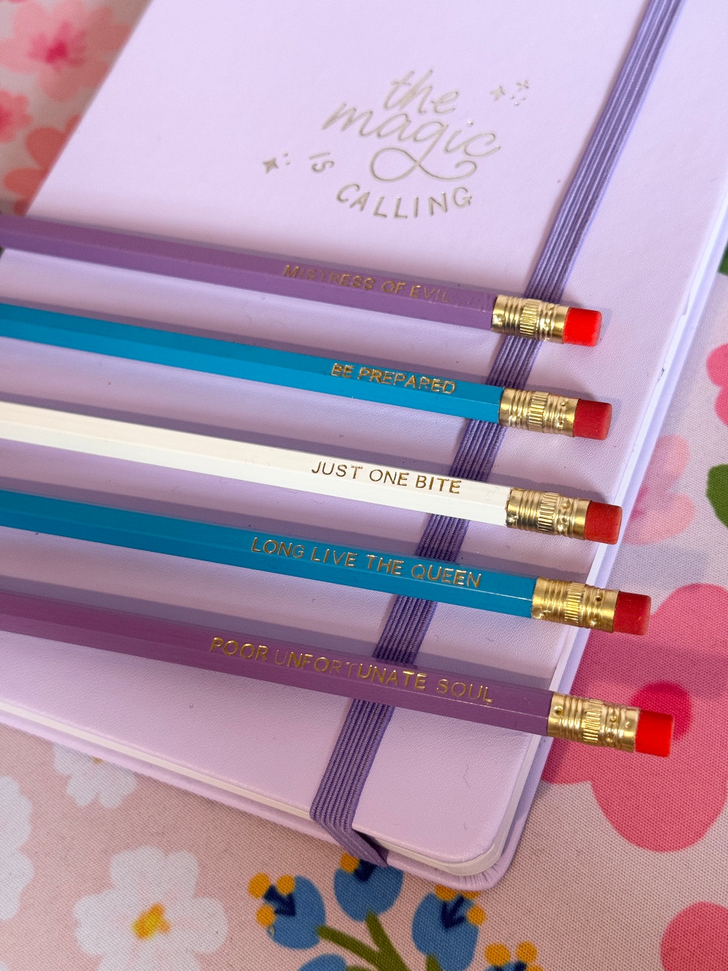 Evil Villains Pencils Set of 5 - Choose Your Foil