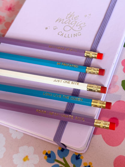 Evil Villains Pencils Set of 5 - Choose Your Foil