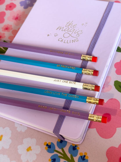 Evil Villains Pencils Set of 5 - Choose Your Foil