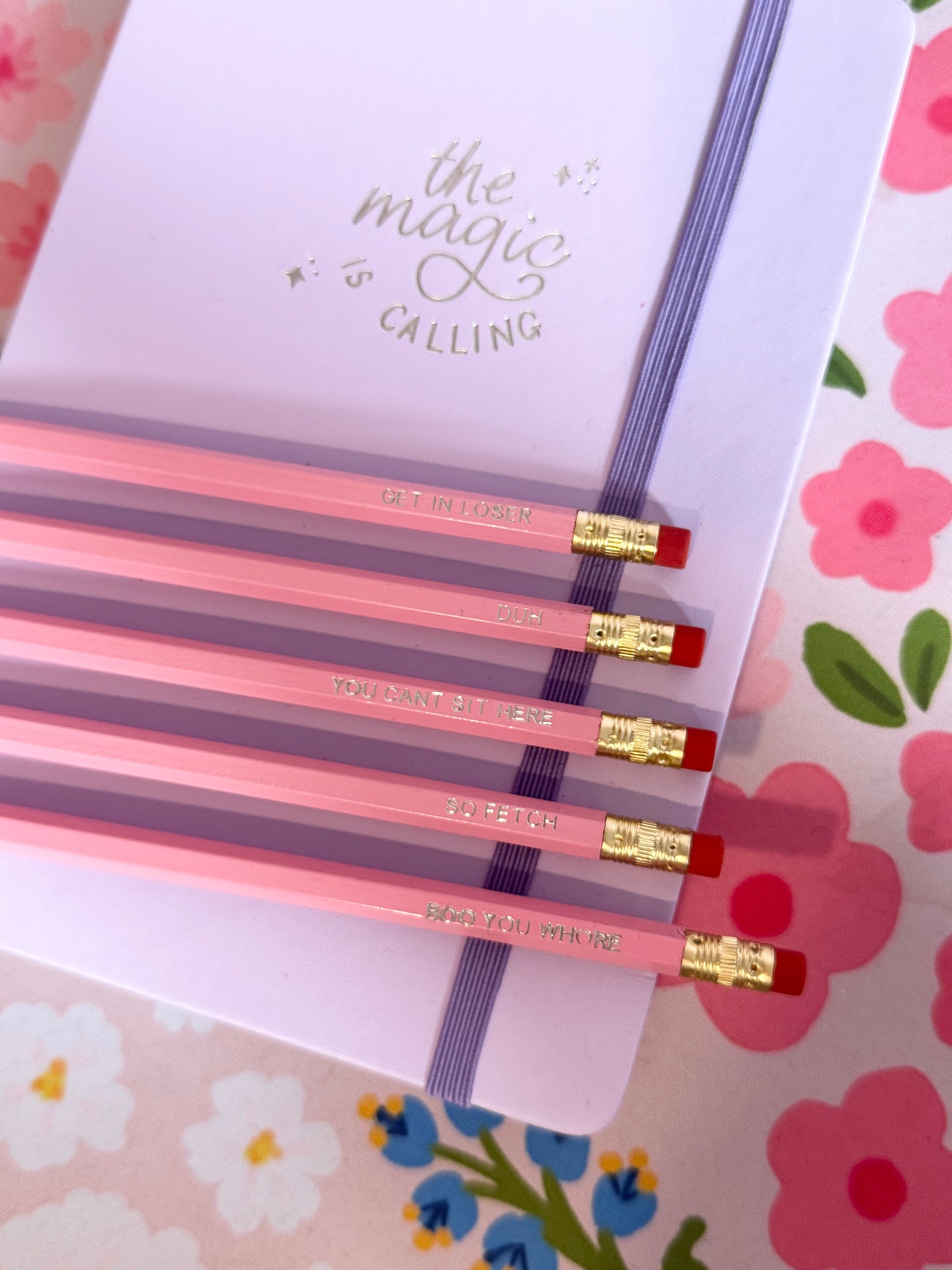 Mean Girls Pencils Set of 5 - Choose Your Foil