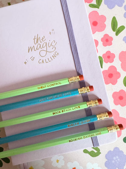 Shelf Goals Pencils Set of 5 - Choose Your Foil