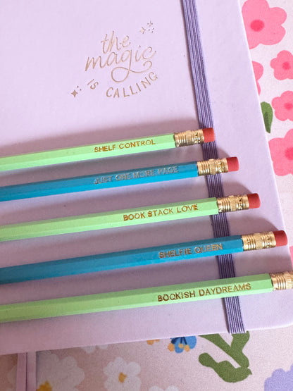 Shelf Goals Pencils Set of 5 - Choose Your Foil