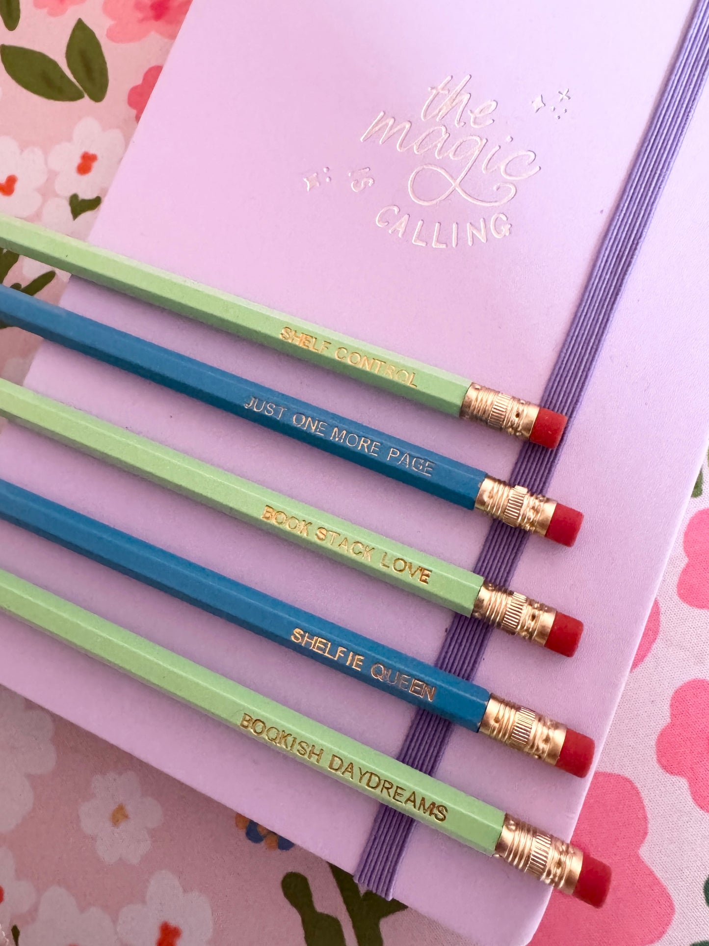 Shelf Goals Pencils Set of 5 - Choose Your Foil