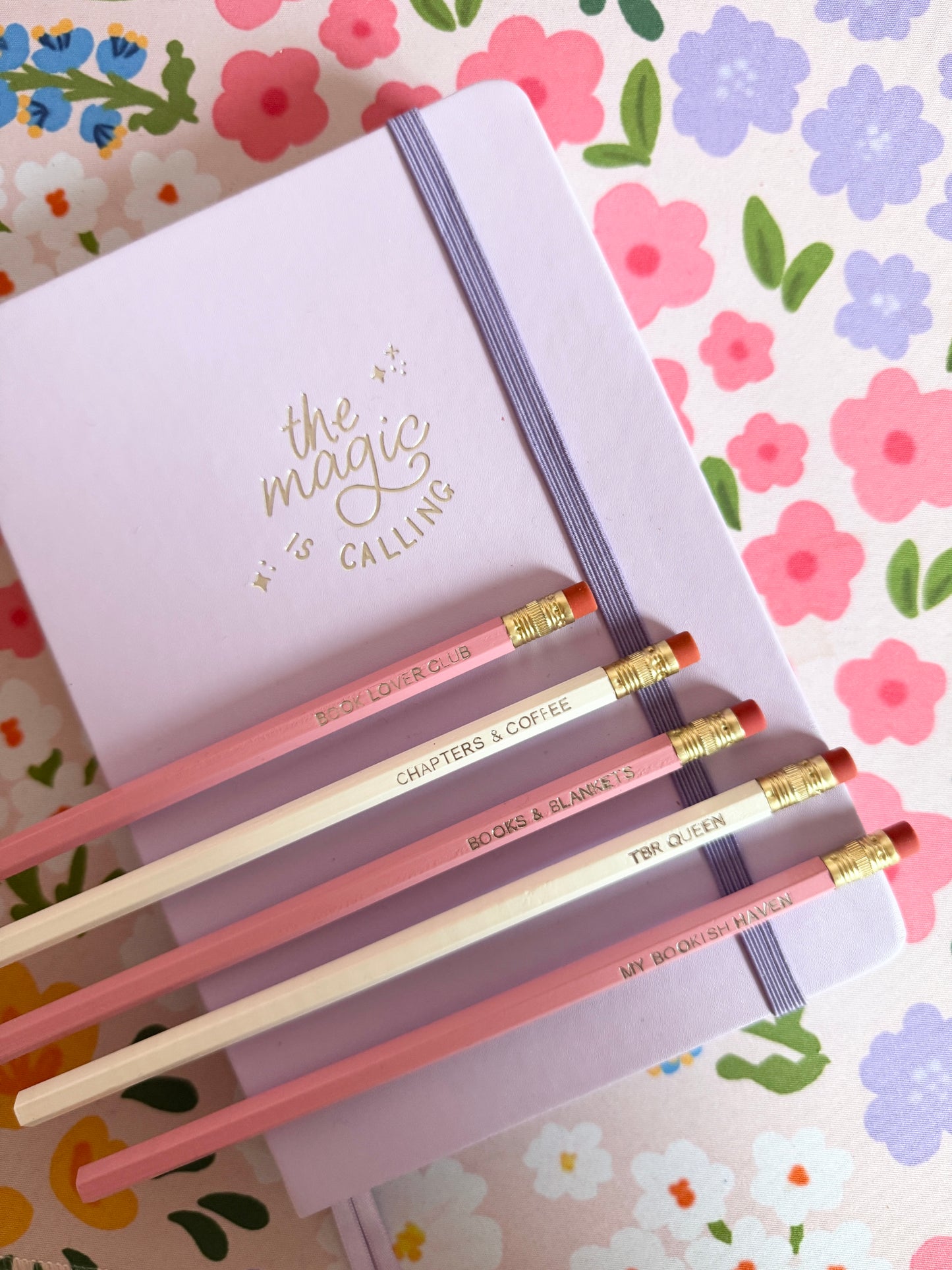 Book Lover Pencils Set of 5 - Choose Your Foil