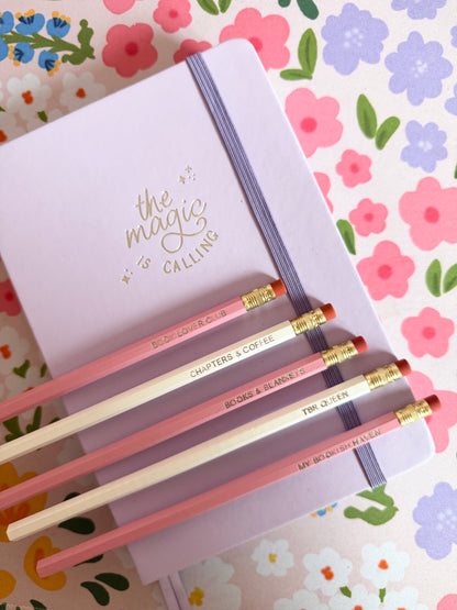 Book Lover Pencils Set of 5 - Choose Your Foil