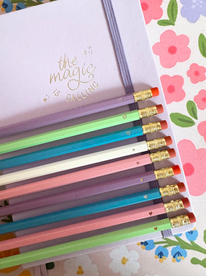 Personalised Single Icon Pencils - Choose Your Icon - Choose Your Colour