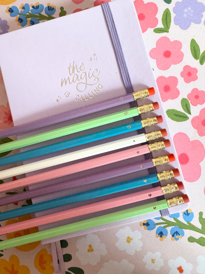 Personalised Single Icon Pencils - Choose Your Icon - Choose Your Colour