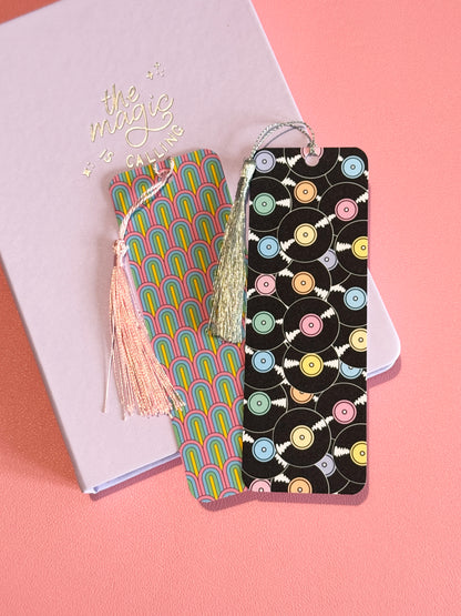 Retro Reading Tracker Set of 2 Bookmarks