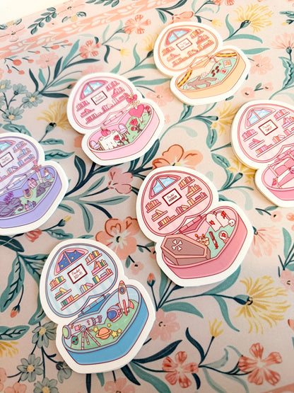 Fantasy Book Pocket World Vinyl Sticker