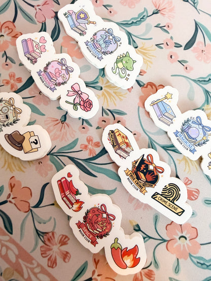 Fantasy Book Club Trio Vinyl Sticker