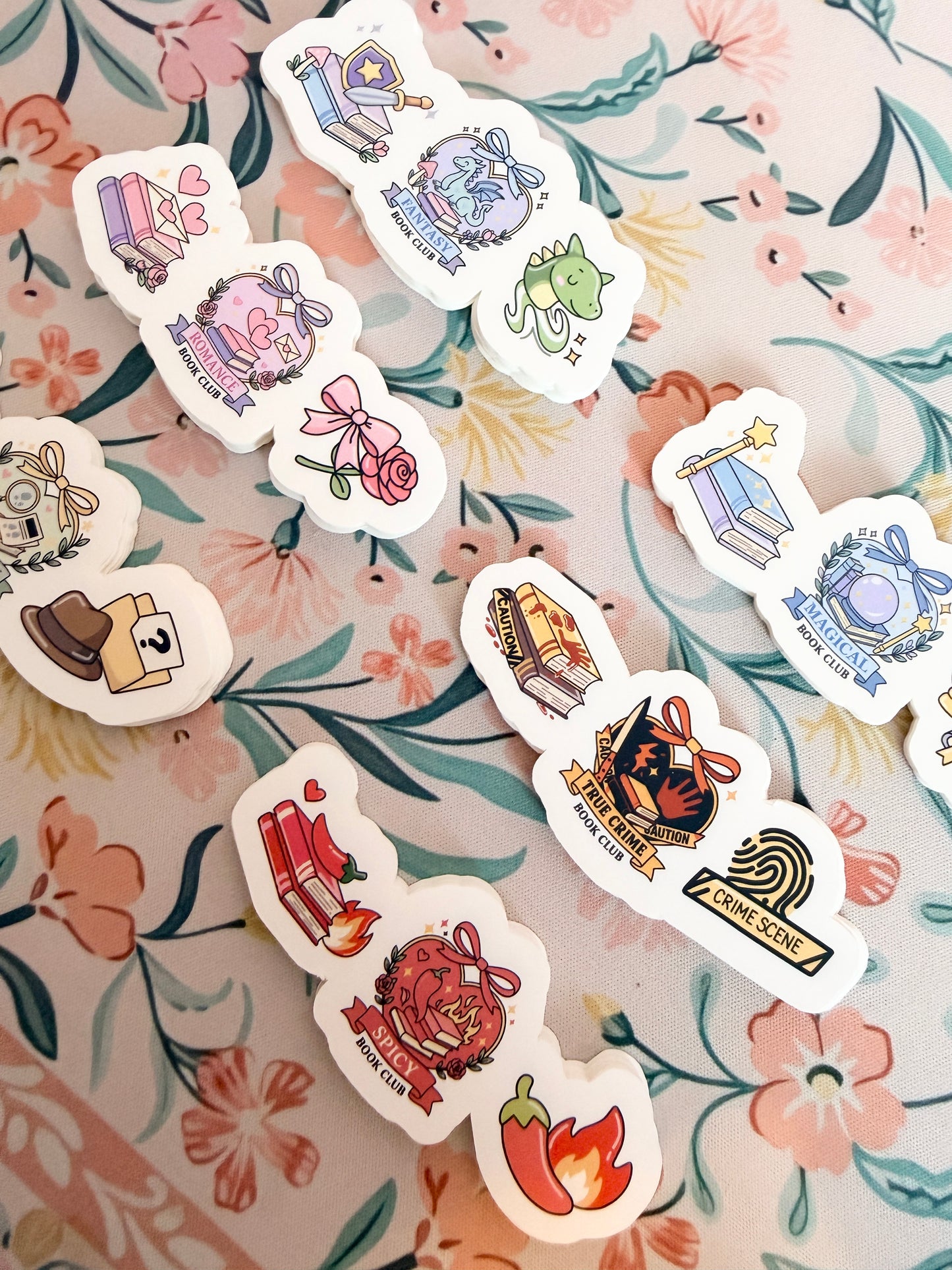 Romance Book Club Trio Vinyl Sticker