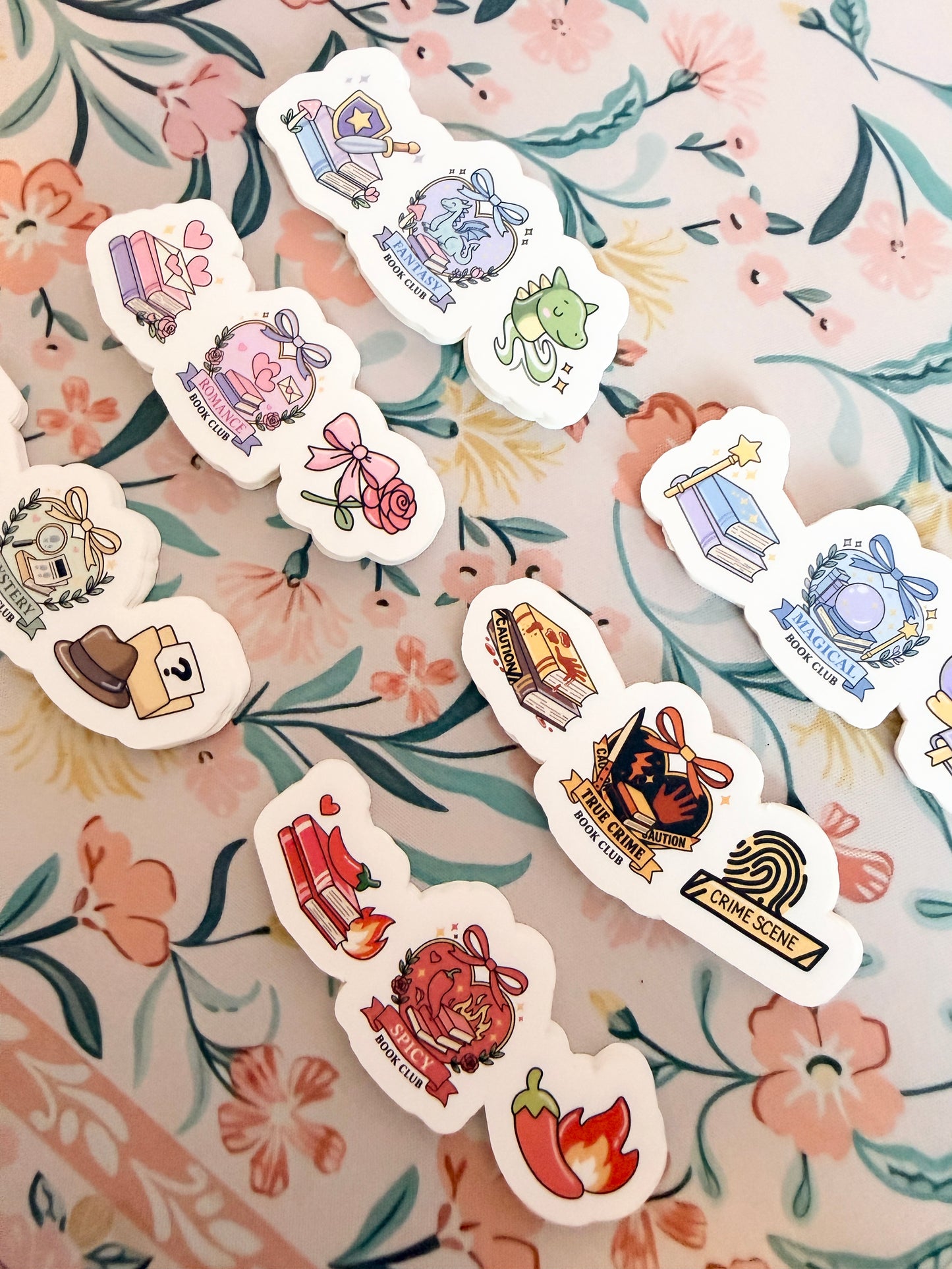 Mystery Book Club Trio Vinyl Sticker