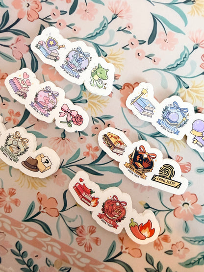Romance Book Club Trio Vinyl Sticker