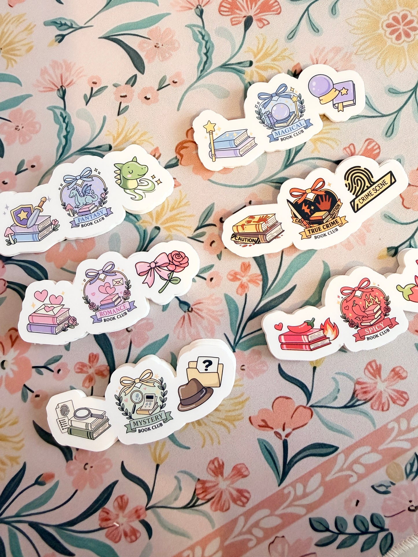 Mystery Book Club Trio Vinyl Sticker