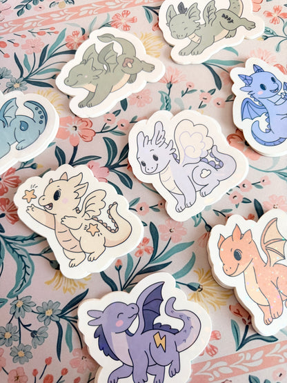 Leaf Dragon Vinyl Sticker