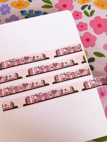 15mm Cherry Blossom Bookshelf Washi Tape
