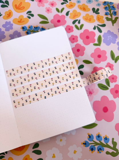 15mm Spring Tulips Washi Tape