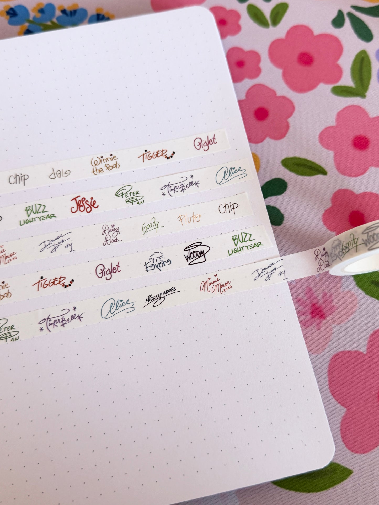 10mm Magical Character Autographs Washi Tape