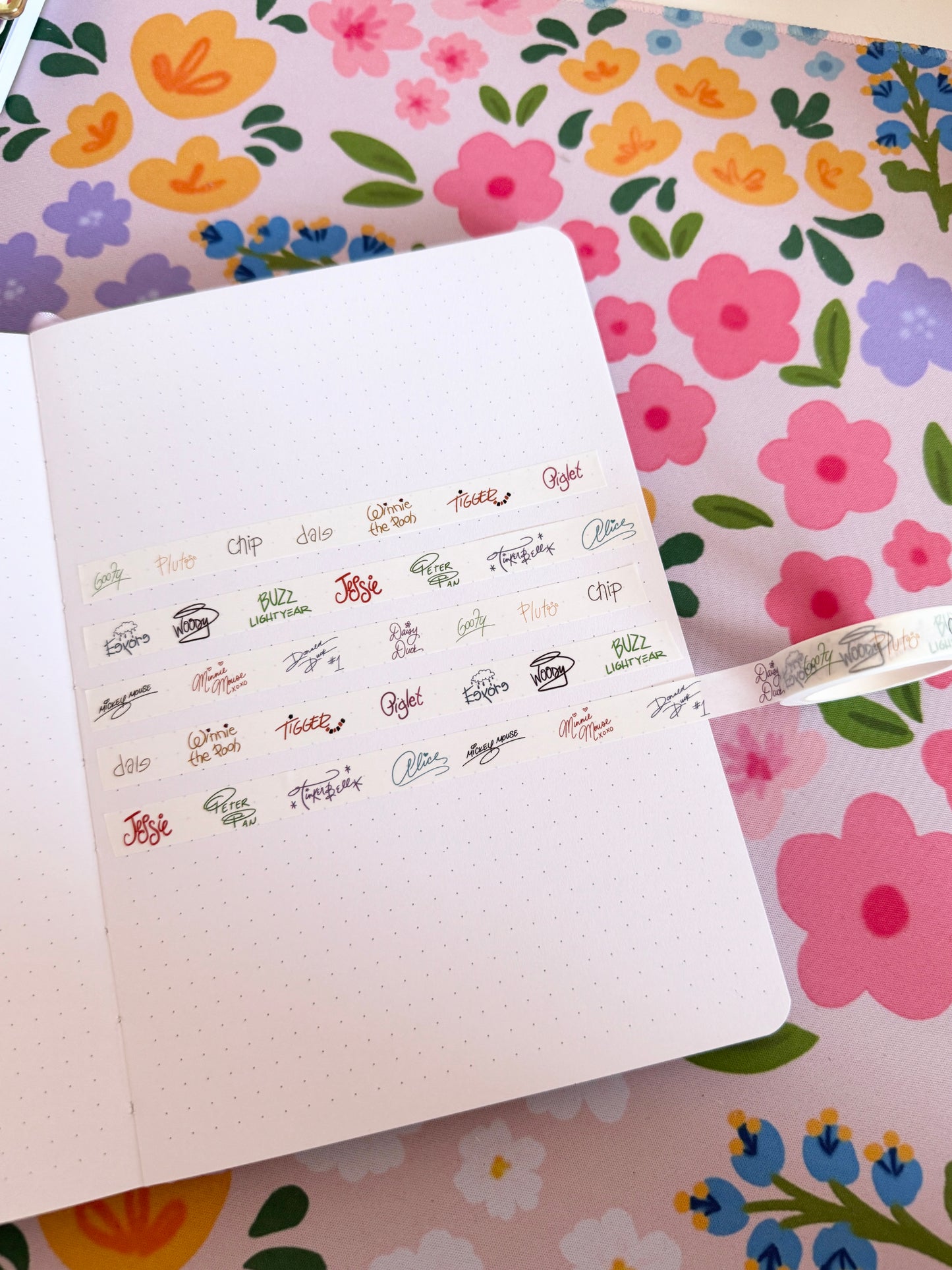 10mm Magical Character Autographs Washi Tape