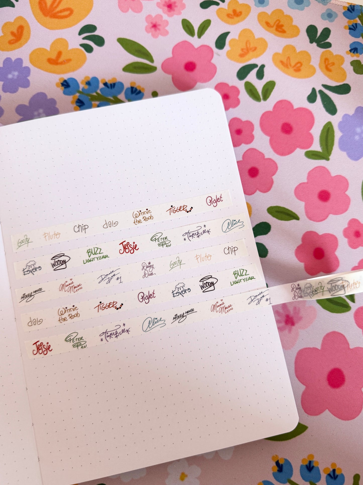 10mm Magical Character Autographs Washi Tape