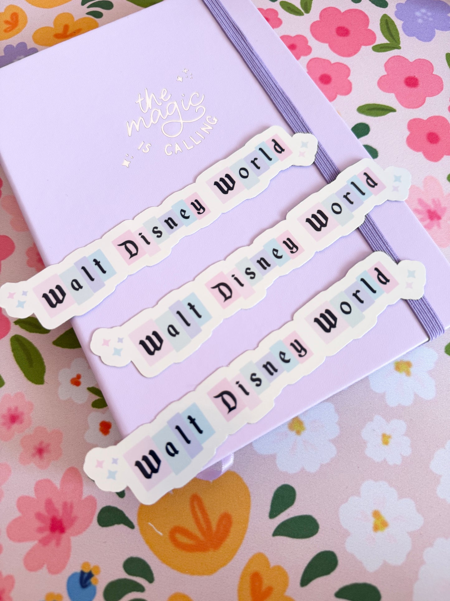 Magical World Sign Holographic Sticker