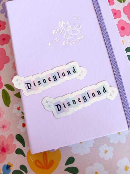 Magical Land Sign Holographic Sticker