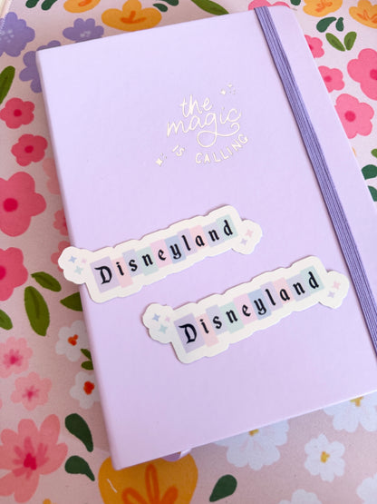 Magical Land Sign Holographic Sticker