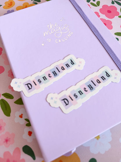 Magical Land Sign Holographic Sticker