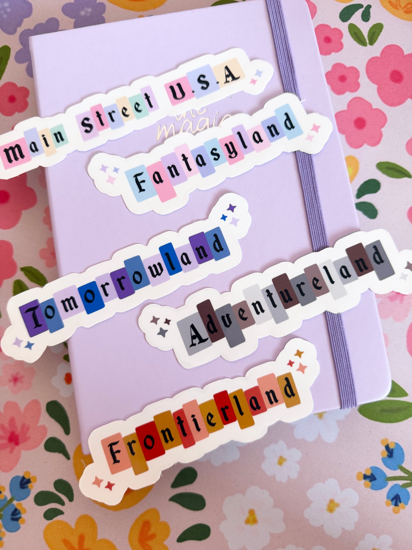 Magical Land Signs Clear Sticker Pack