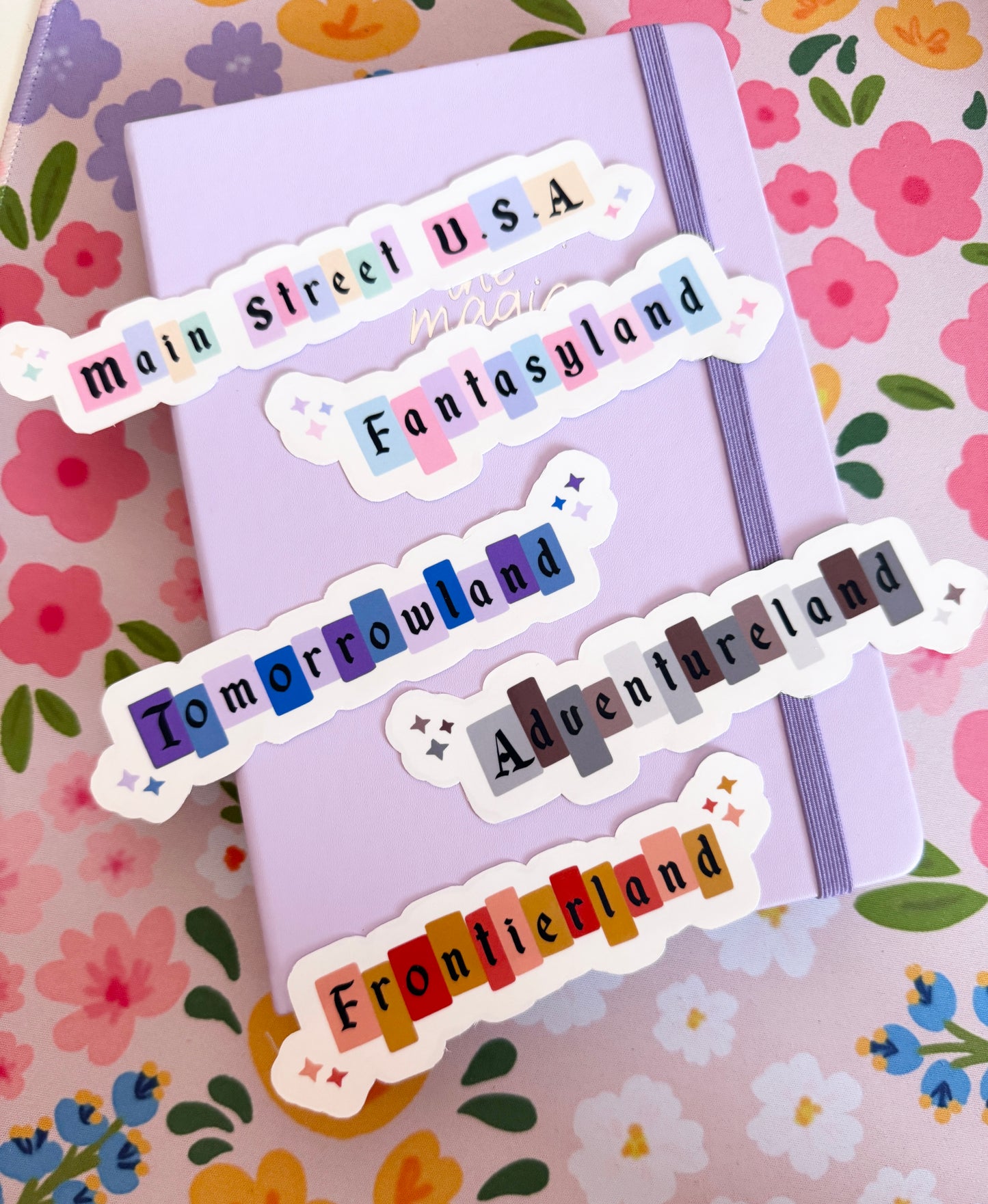 Magical Land Signs Clear Sticker Pack