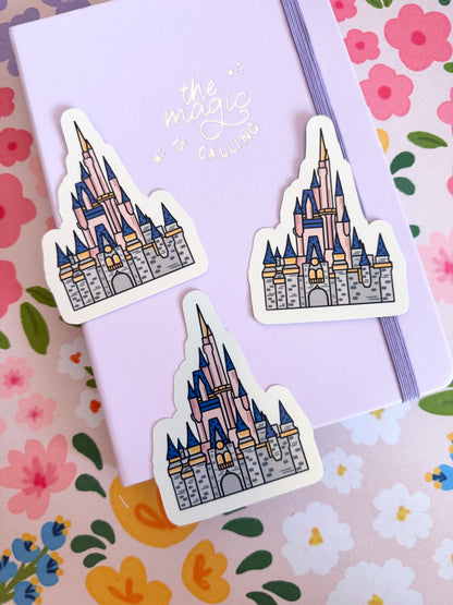 Magical World Castle Holographic Sticker