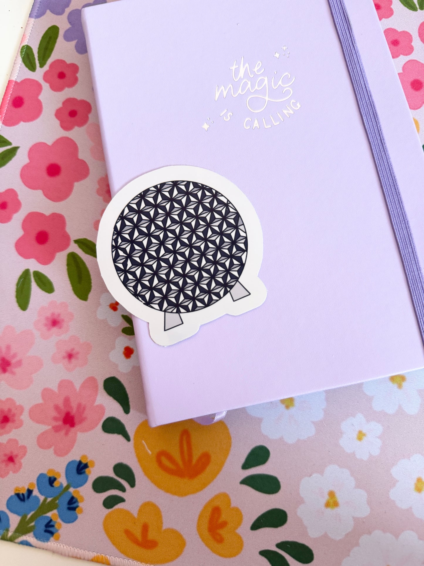 Spaceship Earth Holographic Sticker