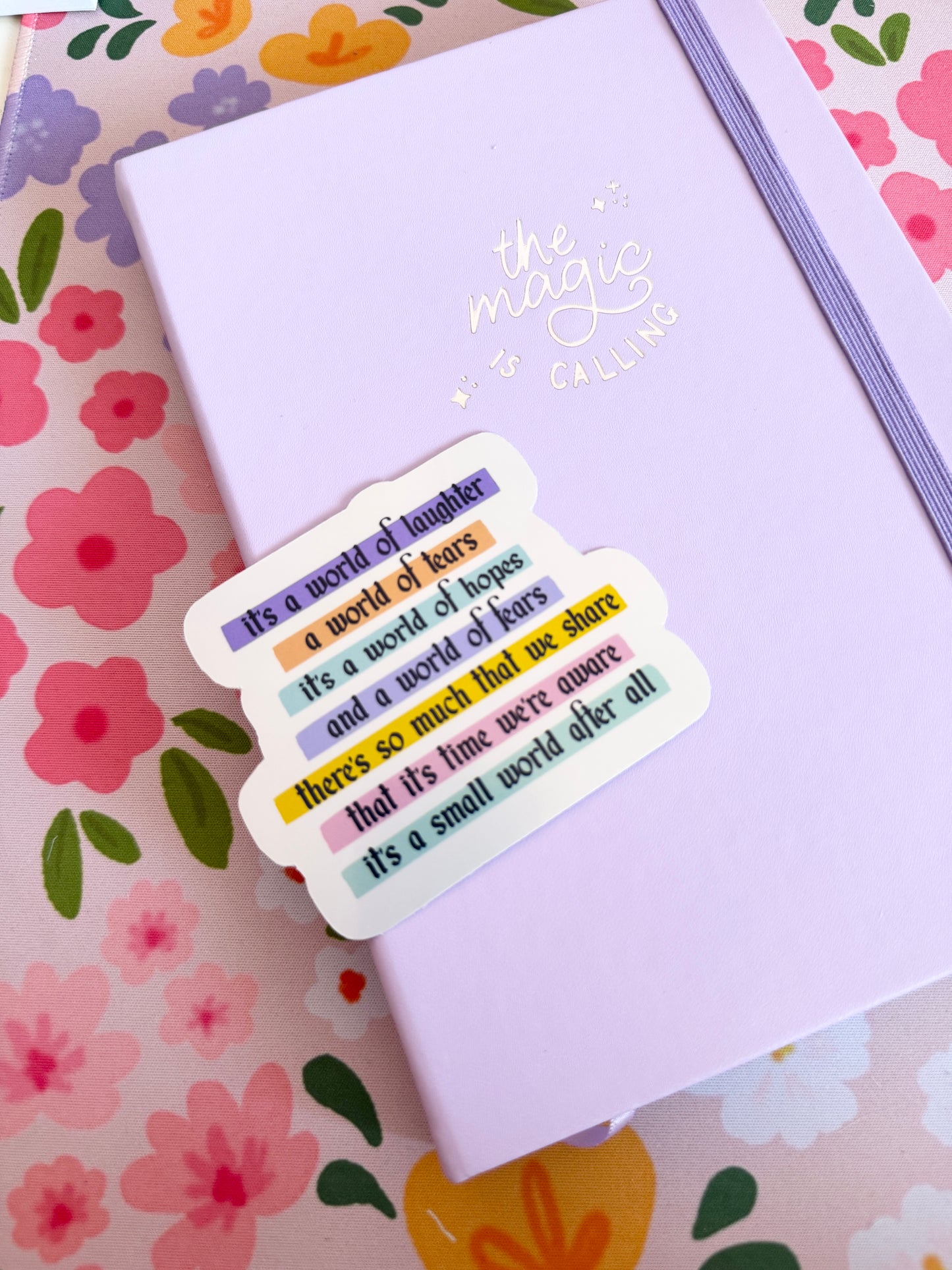 Small World Holographic Sticker