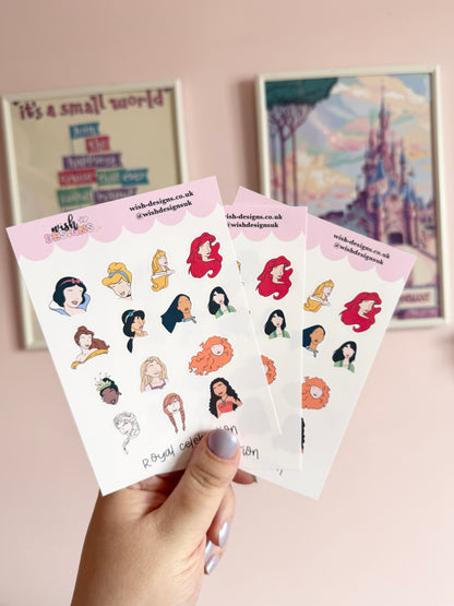 Royal Celebration Vinyl Sticker Sheet