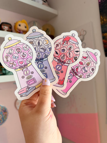 Smut Bookish Gumball Machine Vinyl Sticker