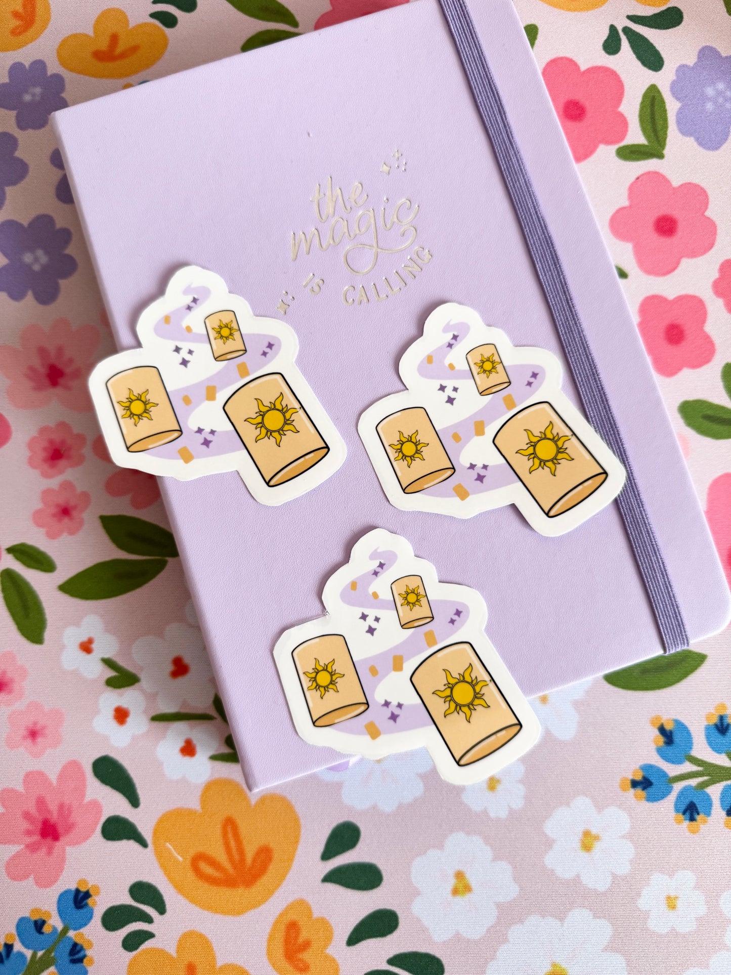 Floating Lanterns Clear Sticker