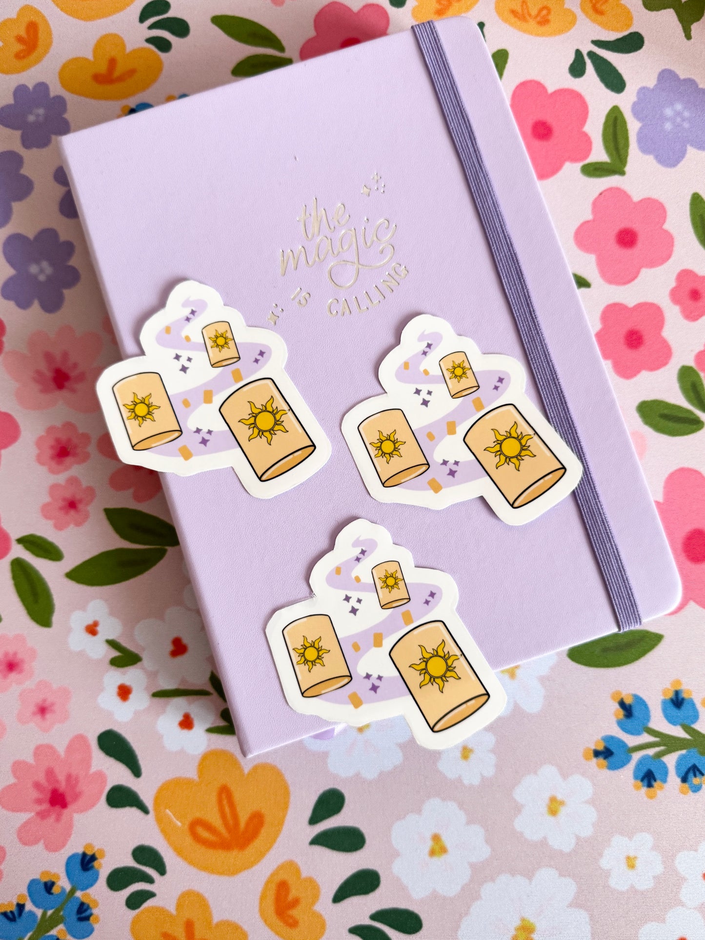 Floating Lanterns Clear Sticker
