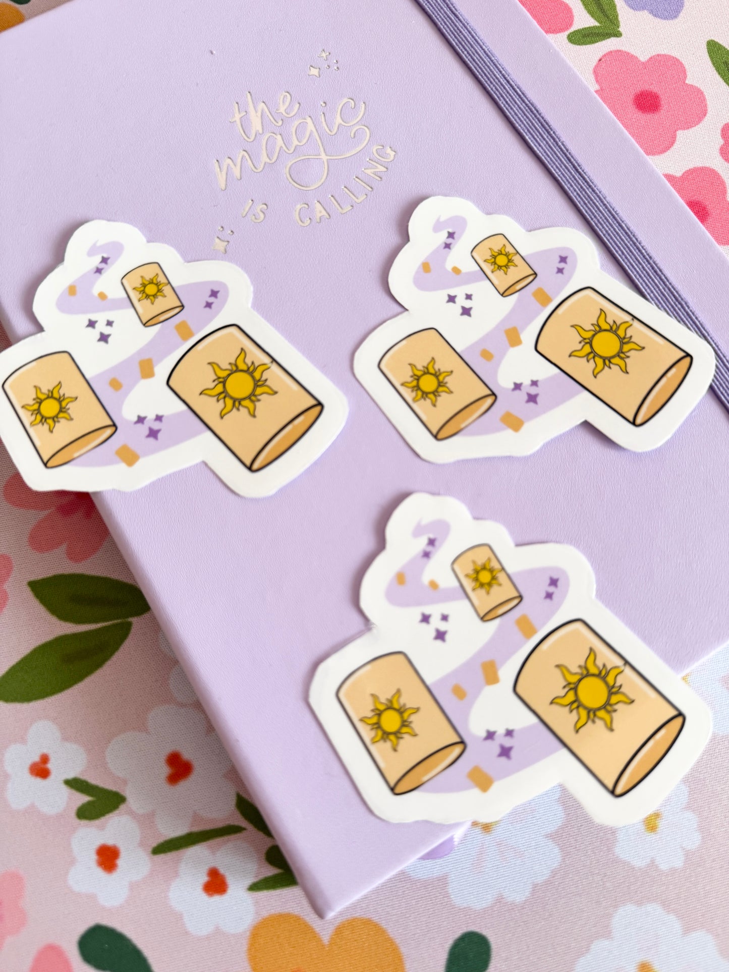 Floating Lanterns Clear Sticker