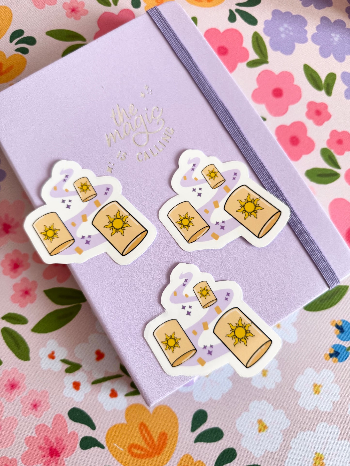 Floating Lanterns Clear Sticker