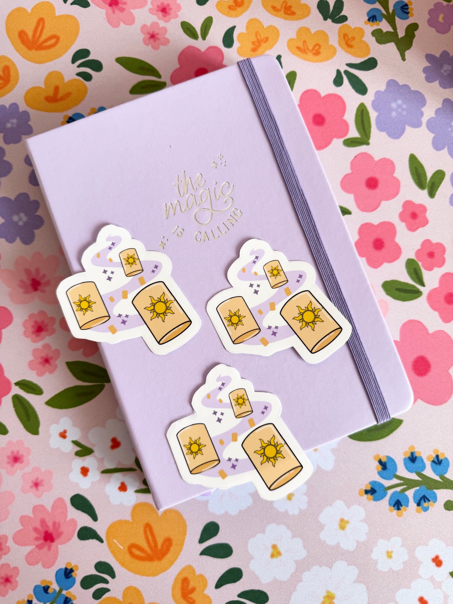 Floating Lanterns Clear Sticker
