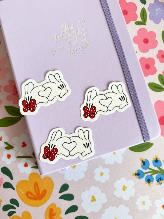 Magical Heart Hands Clear Sticker
