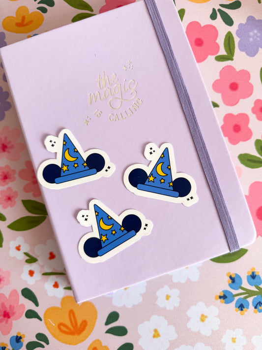 Sorceror Hat Clear Sticker